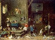 TENIERS, David the Younger The Kitchen t Sweden oil painting reproduction